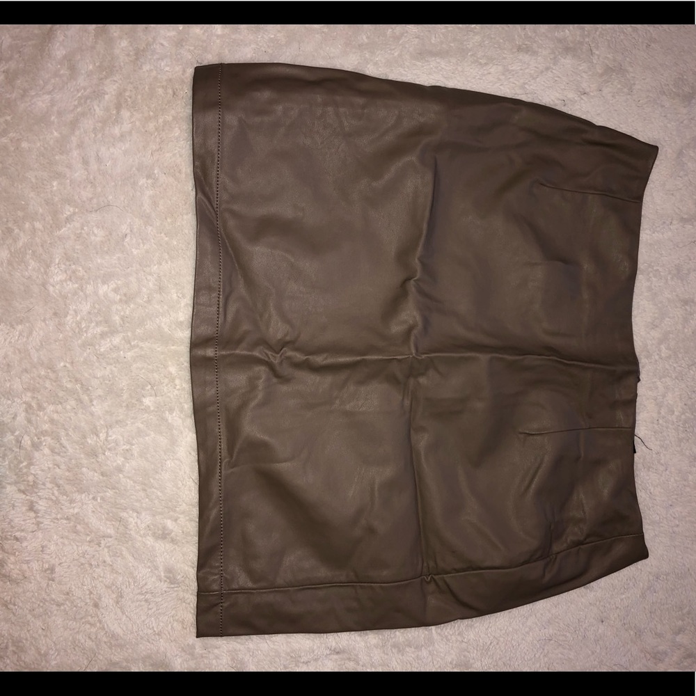 Pleather Mini Skirt